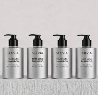 Solvia | Shampoo anticaída | Bote con 750 ml| Cafeína, Niacinamida, Biotina, Pantenol